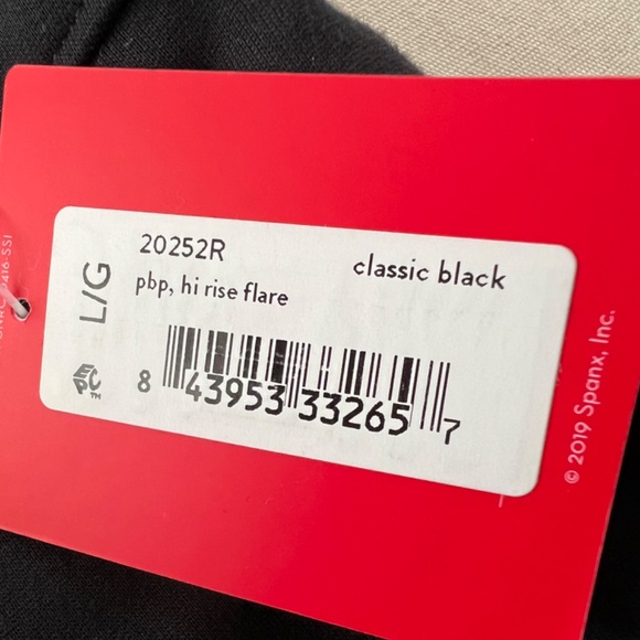 SPANX pbp Hi Rise Flare Pants in Classic Black - NWT! - L - Picture 7 of 13